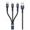 Kabel USB - Lightning/USB-C/Micro USB WEKOME WDC-119 3w1 Fython Series PD 1.2 m Czarny