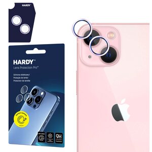 Szkło hartowane na obiektyw 3MK Hardy Lens Protection Pro do Apple iPhone 15/15 Plus Różowy