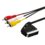 Kabel Scart - 3xRCA SAVIO CL-133 2 m