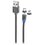 Kabel USB - Micro USB/USB-C ARKS 1 m Czarny