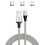 Kabel USB - USB Typ-C/Micro USB/Lighting SAVIO CL-156 2 m