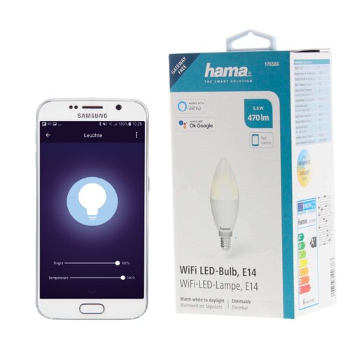 Inteligentna żarówka LED HAMA 176586 E14 5.5W WiFi cena, opinie, dane  techniczne | sklep internetowy Electro.pl