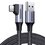 Kabel kątowy USB - USB-C UGREEN US385 1m Czarno-szary