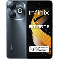 Smartfon INFINIX Smart 8 3/64GB 6.6 90Hz Czarny