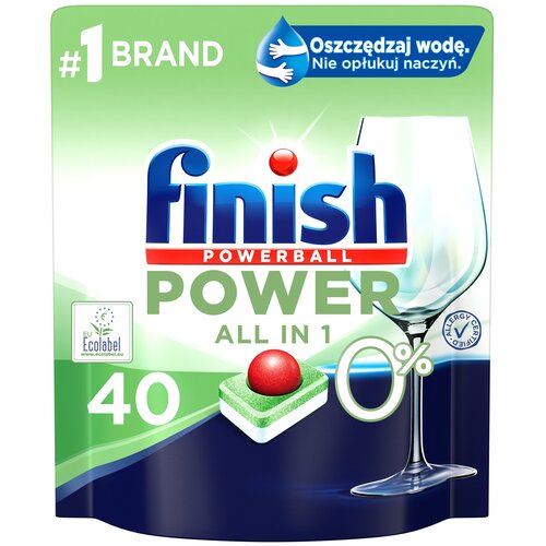 Tabletki do zmywarek FINISH Powerball All in 1 40 szt. cena, opinie, dane  techniczne | sklep internetowy Electro.pl