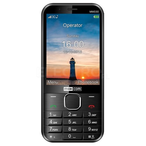 Telefon komórkowy MAXCOM MM330 Czarny cena, opinie, dane techniczne | sklep  internetowy Electro.pl