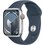 APPLE Watch 9 GPS + Cellular 41mm koperta z aluminium (srebrny) + pasek sportowy rozmiar M/L (sztormowy błękit)