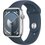 APPLE Watch 9 GPS 45mm koperta z aluminium (srebrny) + pasek sportowy S/M (sztormowy błękit)