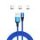 Kabel USB - USB-C Micro Lighting SAVIO CL-157 2 m