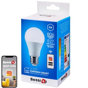 Inteligentna żarówka LED SETTI+ SL127N 9W E27 Wi-Fi cena, opinie, dane  techniczne | sklep internetowy Electro.pl