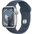APPLE Watch 9 GPS 41mm koperta z aluminium (srebrny) + pasek sportowy rozmiar S/M (sztormowy błękit)