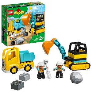 LEGO 10931 DUPLO Ciężarówka i koparka gąsienicowa