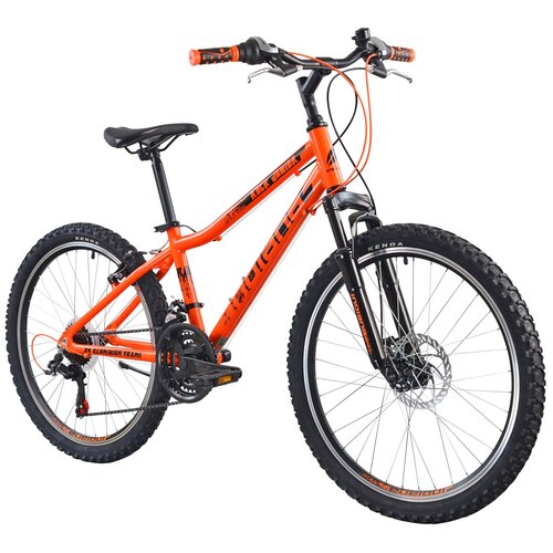 Rower młodzieżowy INDIANA Rock Jr 24 cale dla chłopca Pomarańczowo-czarny  cena, opinie, dane techniczne | sklep internetowy Electro.pl
