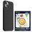 Etui PINIT Pinit Dynamic do Apple iPhone 14 Plus Czarny + Pinit Emoji Pin (Wzór 1)