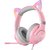 Słuchawki ONIKUMA X30 Kocie Uszy RGB Różowy