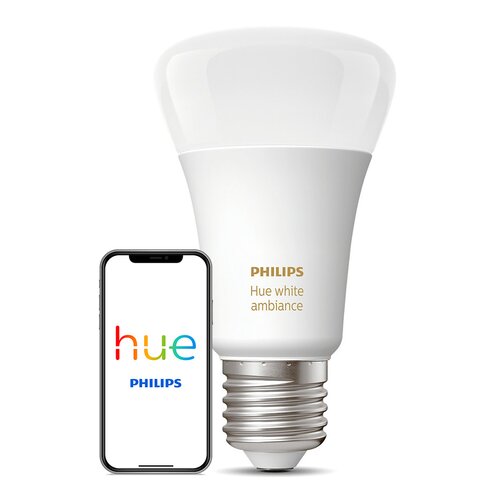 Inteligentna żarówka LED PHILIPS HUE 929002216901 White Ambiance 8.5W E27  cena, opinie, dane techniczne | sklep internetowy Electro.pl