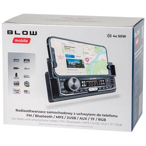 RADIO SAMOCHODOWE BLUETOOTH 1-DIN UCHWYT TELEFON - Sklep, Opinie, Cena w