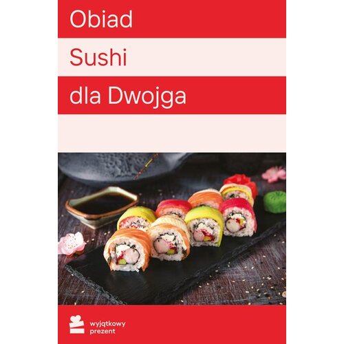 Karta podarunkowa WYJĄTKOWY PREZENT Obiad Sushi dla Dwojga Pakiet-Multicity  cena, opinie, dane techniczne | sklep internetowy Electro.pl