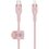 Kabel USB-C - Lightning BELKIN Braided Silicone 1m Różowy