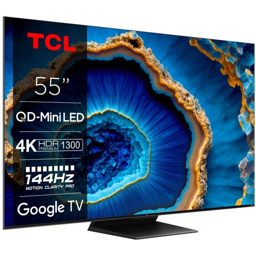 Telewizor TCL 55C809 55'' MINILED 4K 144Hz Google TV Dolby Vision Dolby  Atmos HDMI 2.1 cena, opinie, dane techniczne | sklep internetowy Electro.pl