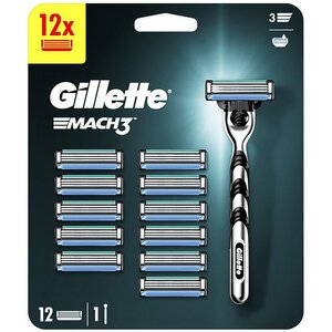 Golarka GILLETTE Mach3 + 12 ostrzy