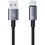 Kabel USB - USB-C USAMS SJ680USB01 3A 0.25 m Stalowy