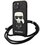 Etui KARL LAGERFELD Leather Monogram Patch and Cord Iconik do Apple iPhone 13 Pro Czarny