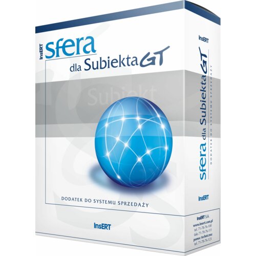 Program INSERT Sfera dla Subiekta GT cena, opinie, dane techniczne | sklep  internetowy Electro.pl