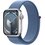 APPLE Watch 9 GPS 41mm koperta z aluminium (srebrny) + opaska sportowa (zimowy błękit)