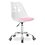 Krzesło biurowe EHOKERY Grover Biało-różowy