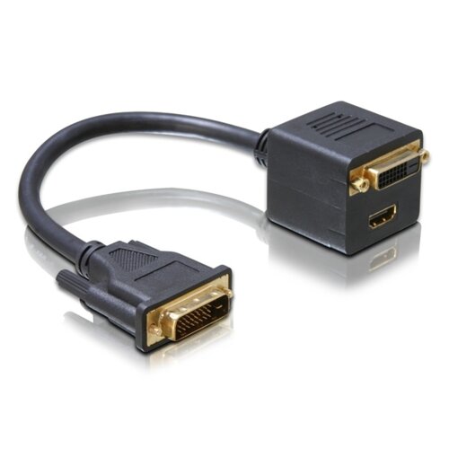 Adapter DVI-D - HDMI/DVI-D DELOCK 0.18 m cena, opinie, dane techniczne |  sklep internetowy Electro.pl