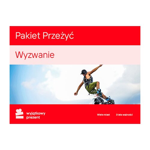 Karta podarunkowa WYJĄTKOWY PREZENT Pakiet Przeżyć - Wyzwanie cena, opinie,  dane techniczne | sklep internetowy Electro.pl