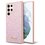 Etui GUESS Glitter Script do Samsung Galaxy S23 Ultra Różowy