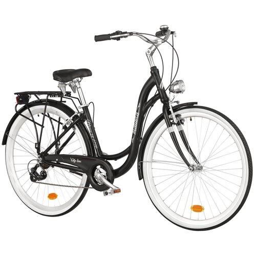 Mestský bicykel INDIANA Moena A7ZP 28 palcový dámsky Čierny | Dom záhrada  chalupa náradie doplnky