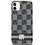 Etui DKNY Hardcase IML Checkered Mono Pattern & Printed Stripes Magsafe do Apple iPhone 11/Xr Czarny