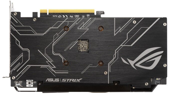 Karta graficzna ASUS Rog Strix GeForce GTX 1650 OC 4GB - cicha praca subtelne podświetlenie RGB tylna płytka dodatkowa ochrona
