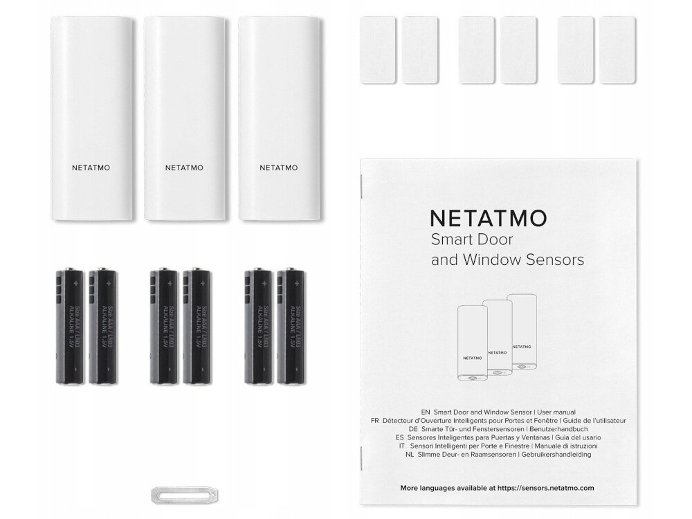 Zestaw czujników ruchu NETATMO DTG-EC (3 szt.) 2-letnia gwarancja zasilane bateryjnie