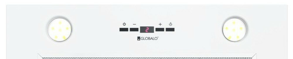 Okap GLOBALO Laizeno 60.2 Biały łatwa obsługa panel dotykowy sterowanie 