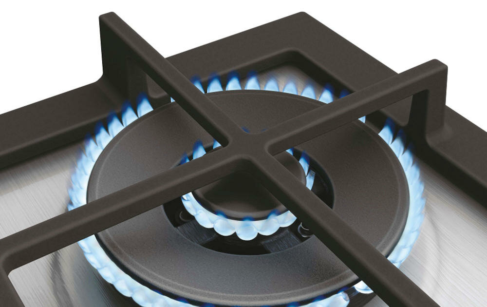 HAIER-HAHG6BR4XH kuchenka gazowa podwójny pierścień ogień palnik równomierne rozprowadzanie ciepło