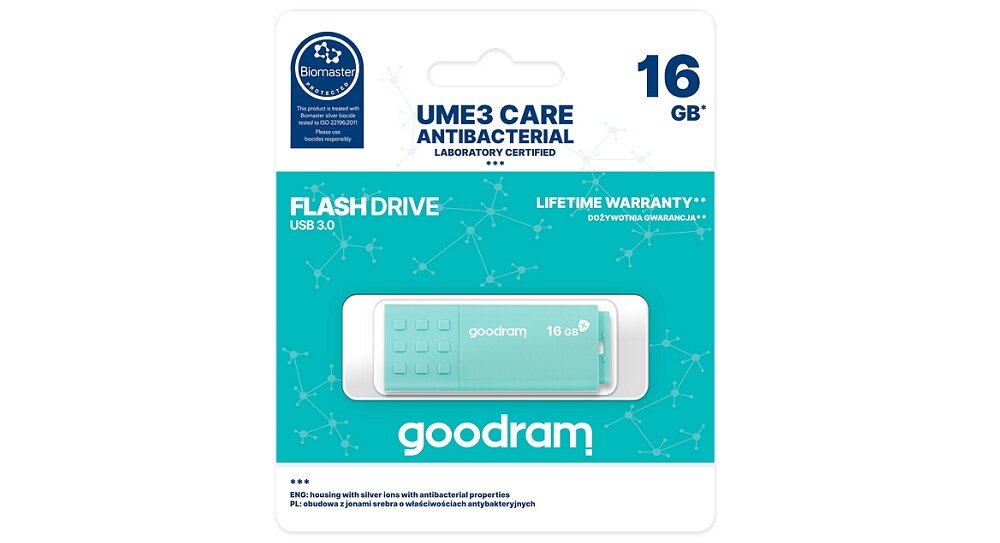 Pendrive GOODRAM UME3 Care Wygodne opakowanie