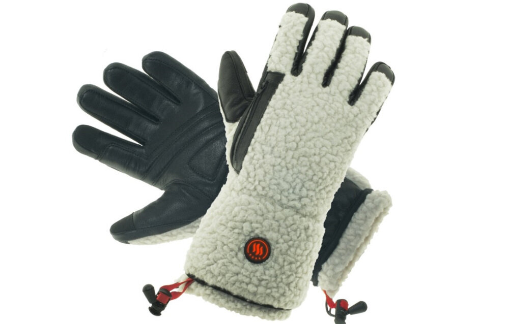 Podgrzewane rękawiczki GLOVII GS3 (rozmiar L) Szaro-czarny Komfort termiczny wlokna weglowe