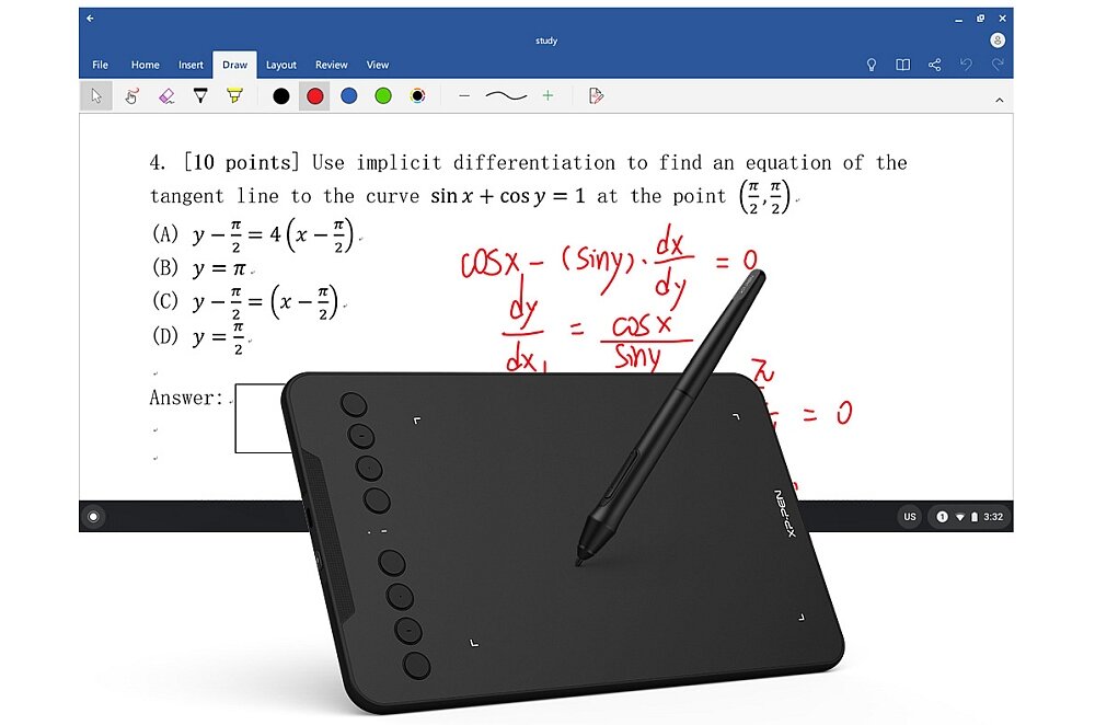Tablet graficzny XP-PEN Deco Mini 7W  rysowanie pisanie projektowanie nacisk przekątna android windows komaptybilność usb grafika 