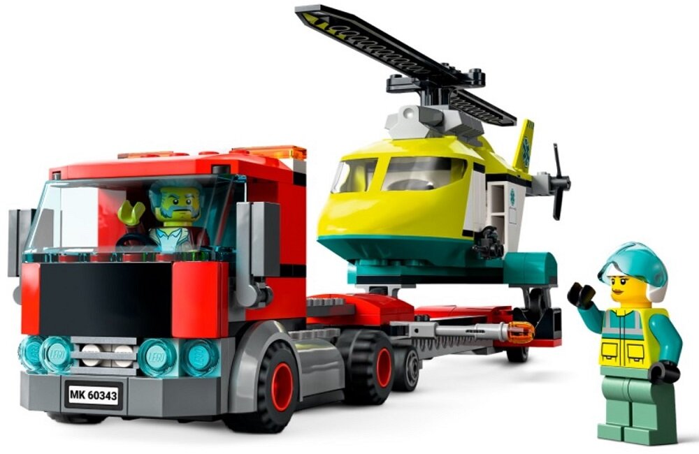 LEGO City Laweta helikoptera ratunkowego 60343 Realistyczne szczegóły