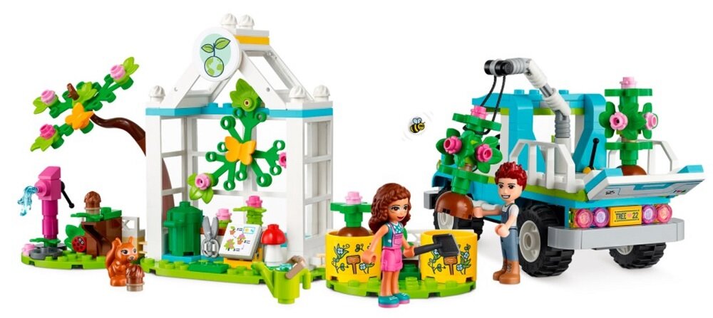LEGO Friends Furgonetka do sadzenia drzew 41707 Pomoc w rozwoju życiowych umiejętności
