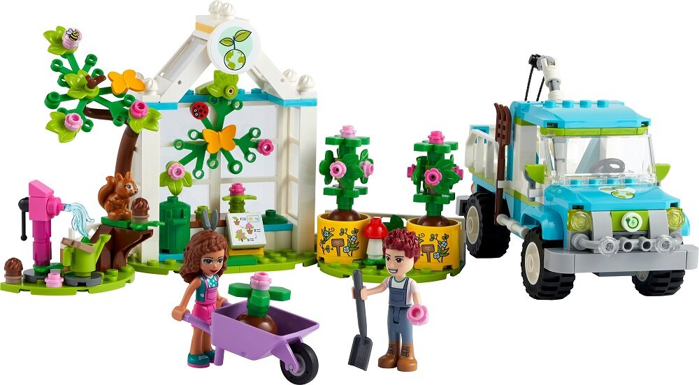 LEGO Friends Furgonetka do sadzenia drzew 41707 Zachęta do kreatywnej zabawy