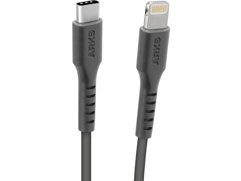 Kabel USB - Lightning ARKS 1 m czarny dlugosc wtyki