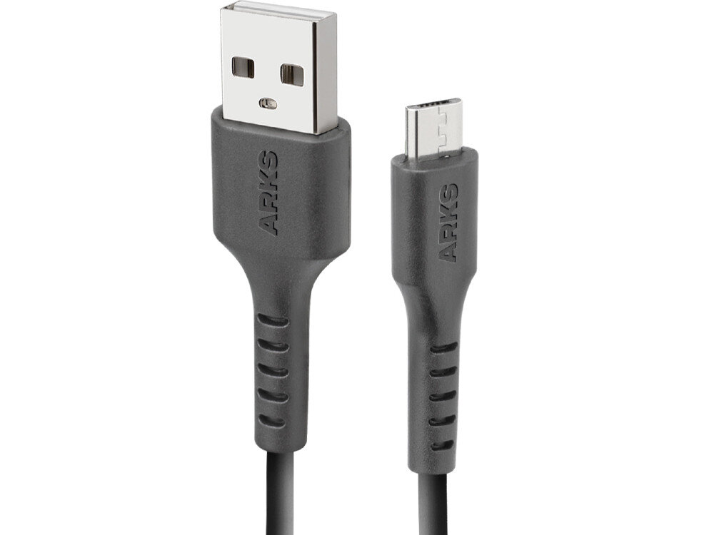 Kabel USB - MicroUSB ARKS 0.5 m czarny dlugosc wtyki