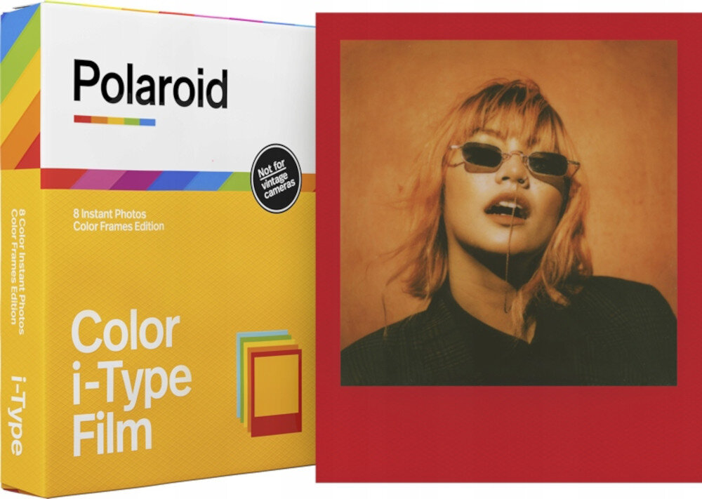 Wklady do aparatu POLAROID Color i-Type Kolorowe Ramki 8 arkuszy retro