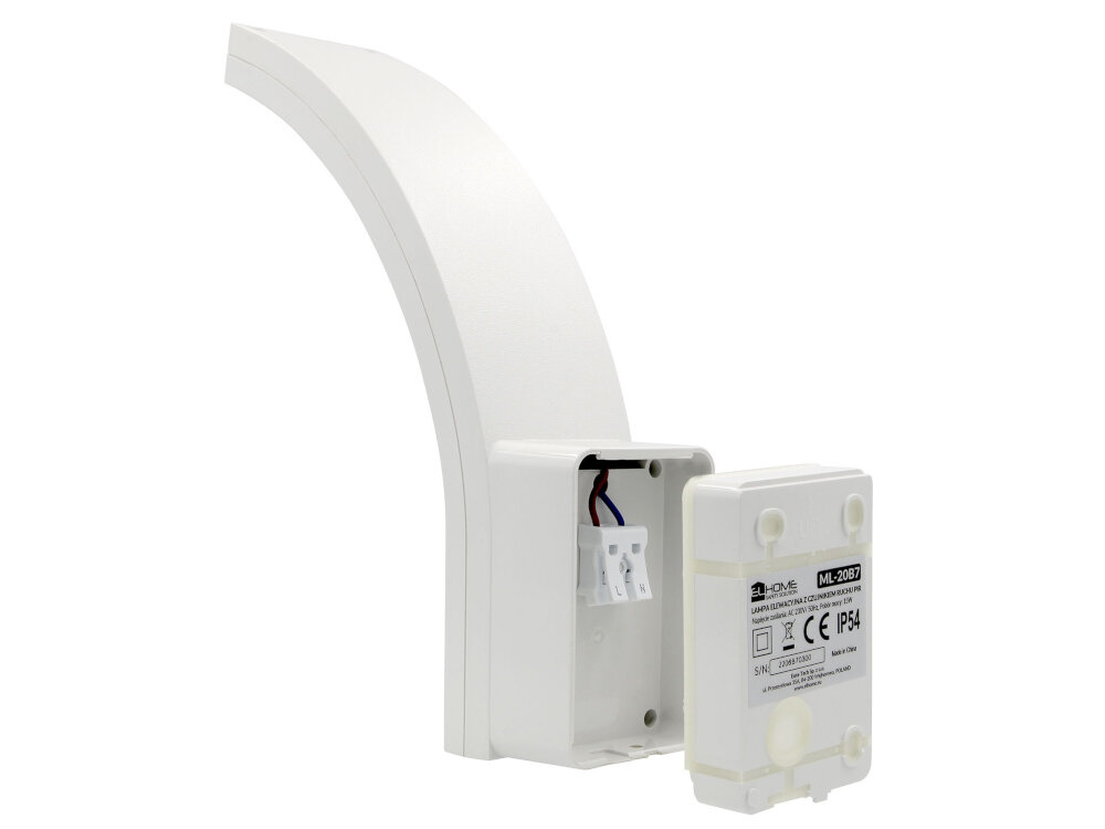 Lampa ogrodowa EL HOME ML-20B7 Biały automatyczna zaawansowane technologie wydajnosc estetyka inteligentne czujiki ruchu i swiatla zwieksza bezpieczenstwo i komfort uzytkowania znaczne oszczednosci energii do szerokiego zakresu zastosowan