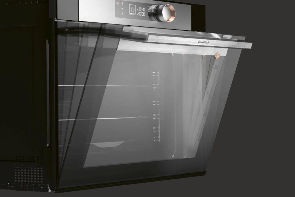 BRANDT BOP7537BB piekarnik urządzenie drzwi szklane panel wentylacja konstrukcja chłodna bezpieczne łatwe czyszczenie